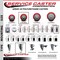Service Caster 3.5'' Red Polyurethane Wheel Swivel 7/8'' Square Stem Caster Set 2 Brake, 4PK SCC-SQ20S3514-PPUB-RED-PLB-78-2-S-2 - alternate 3
